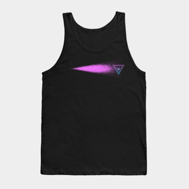 Pink spray Tank Top by Mara Azure